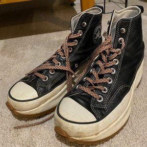 Black Converse High tops W8.5 M7
